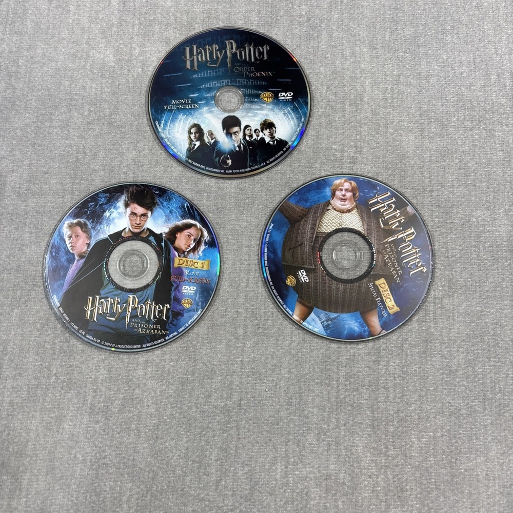 Harry Potter DVDs Prisoner of Azkaban & Order of the Phoenix Full Screen Discs